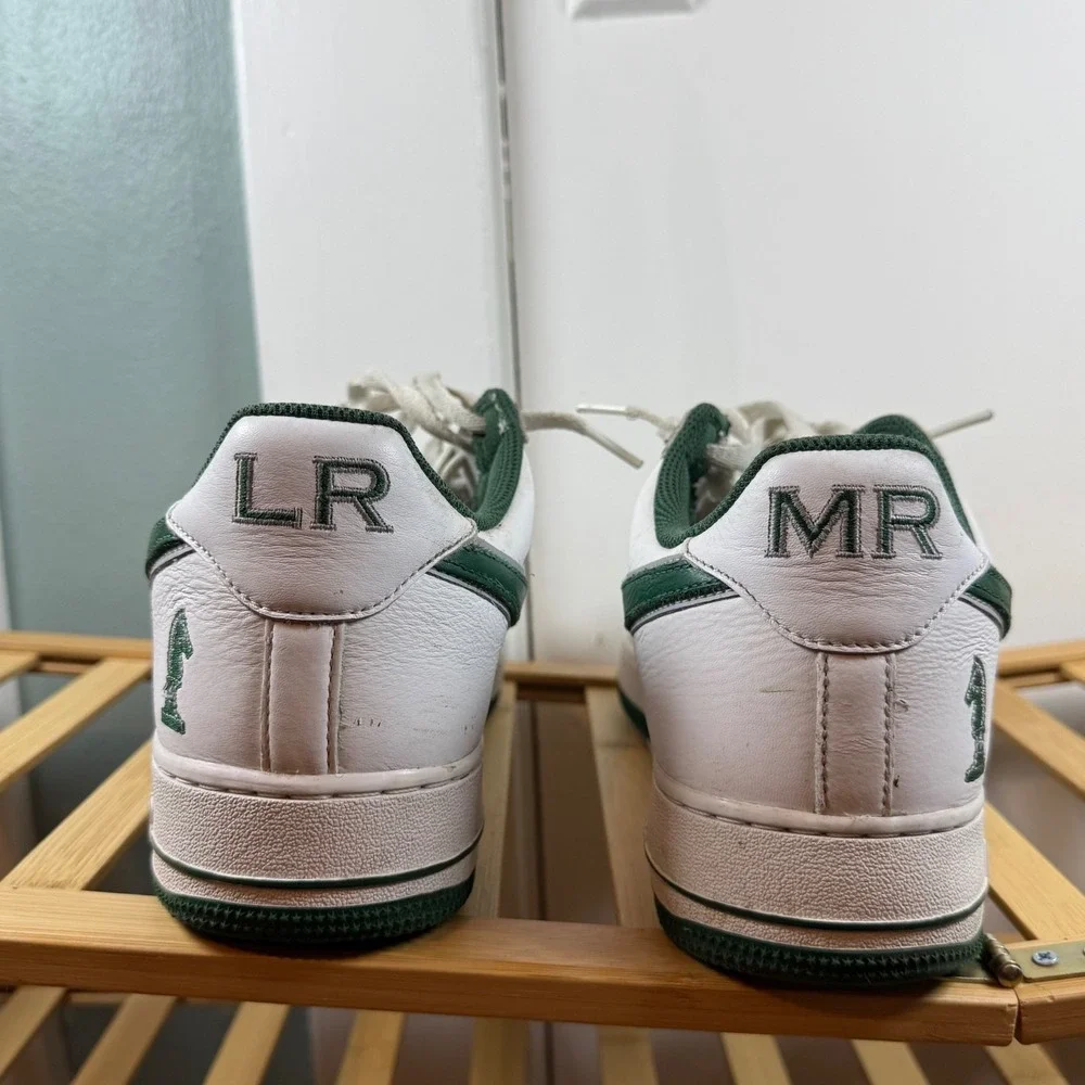 Size 11.5 - Nike LeBron James x Air Force 1 Low Four Horsemen Green and White